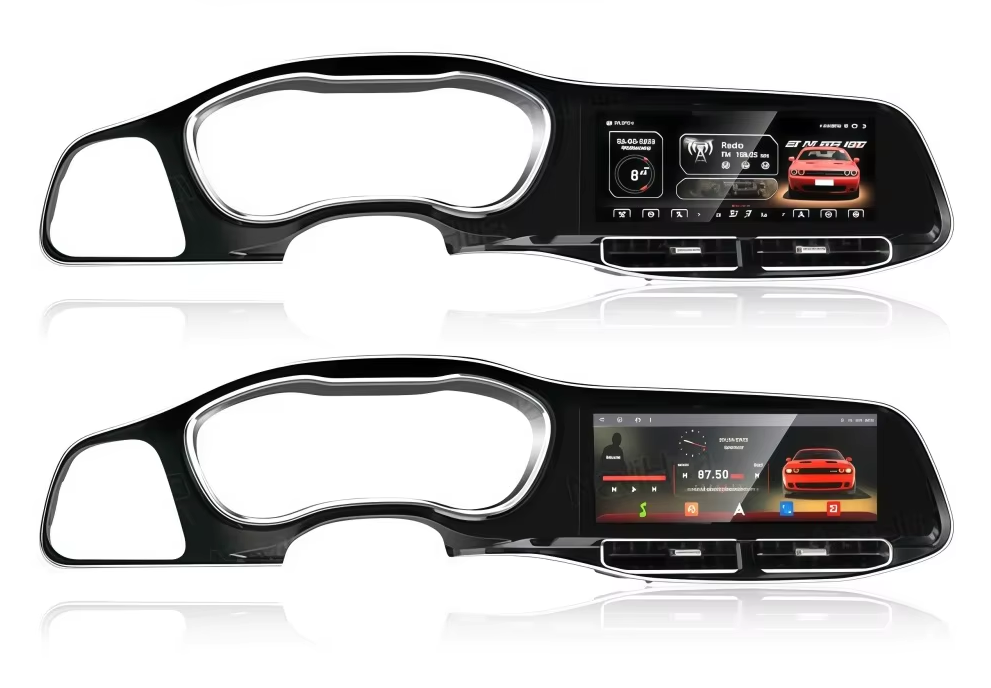 RoadNavi Dual-Screen Android Radio & Digital Speedometer with GPS Navigation for Dodge Challenger Hellcat SRT 2014–2023