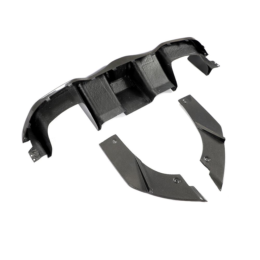 Signature Carbon Fiber Rear Diffuser w/ LED Light - BMW F87 M2