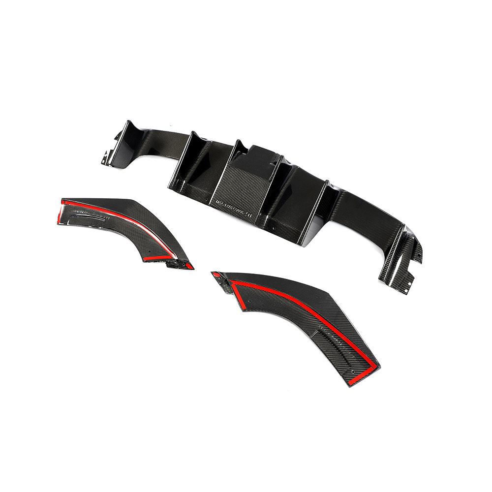Signature Carbon Fiber Rear Diffuser w/ LED Light - BMW F87 M2