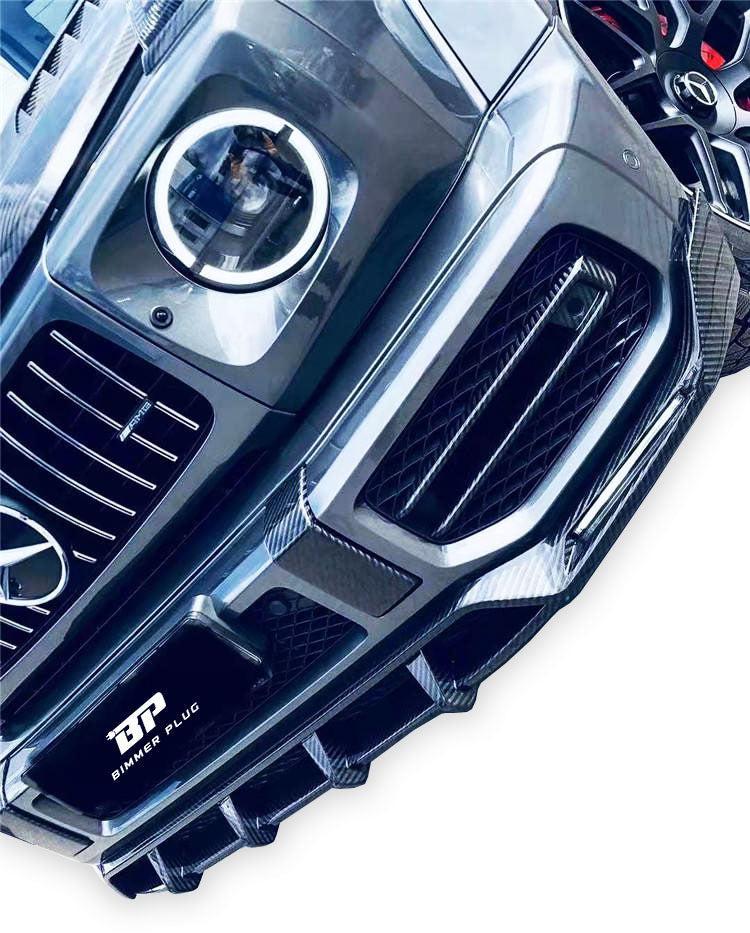 TC Style Carbon Fiber Front Bumper Trim - G Wagon W464 G350 & G500 & G63