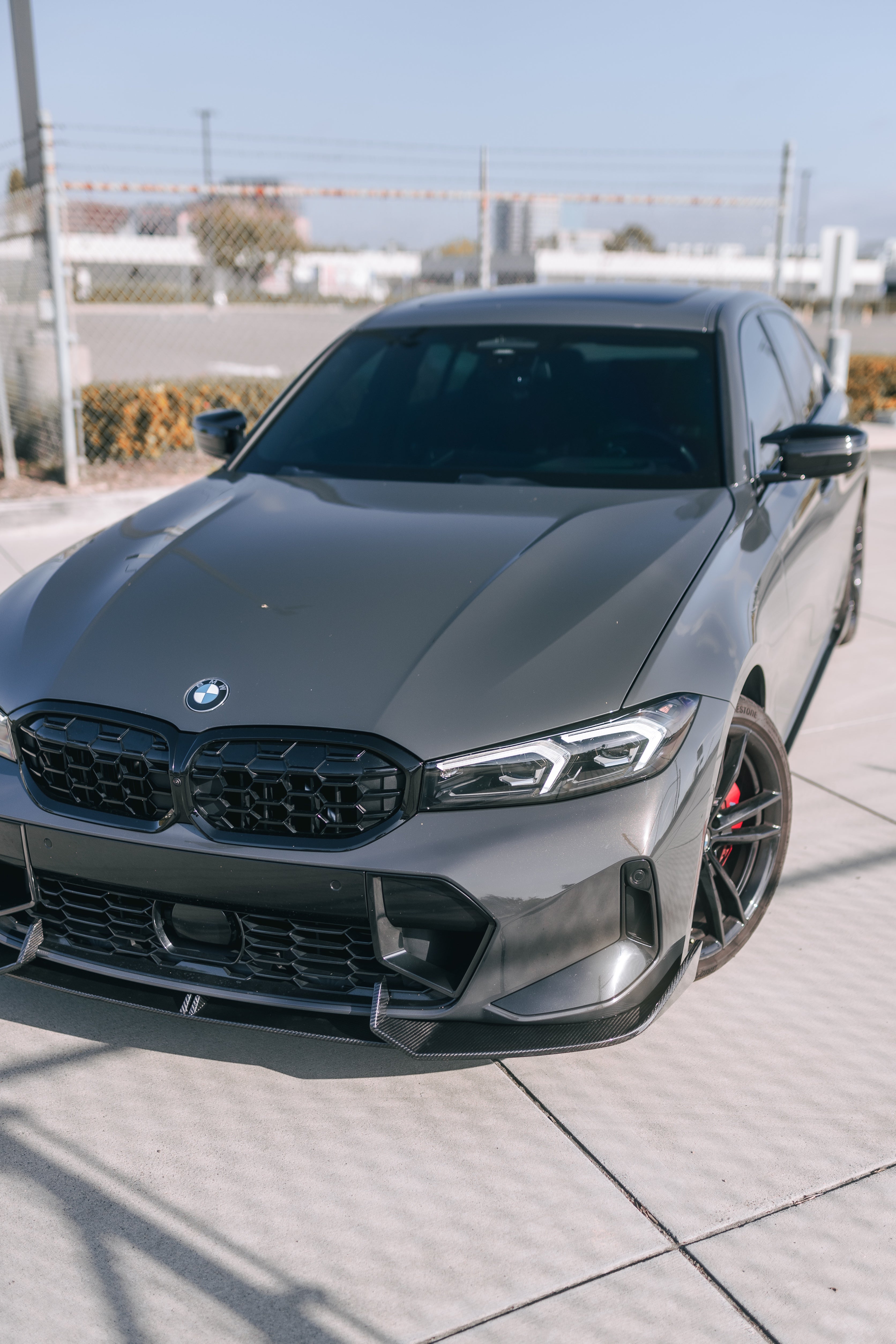 TK Style Carbon Fiber Front Lip - BMW G20 3 Series LCI