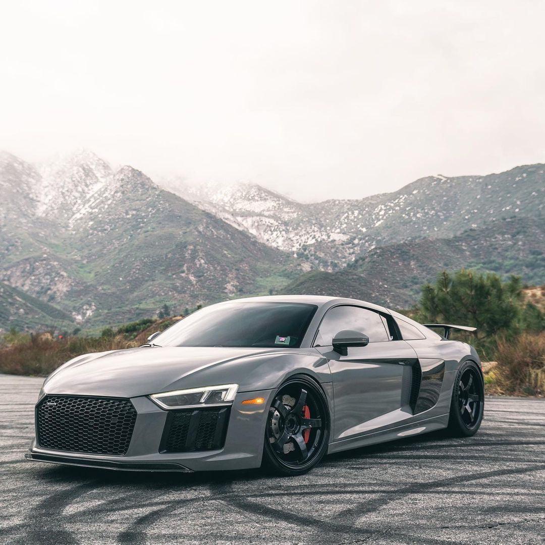 V Style Carbon Fiber Front Lip - Audi R8 V10 Gen 2