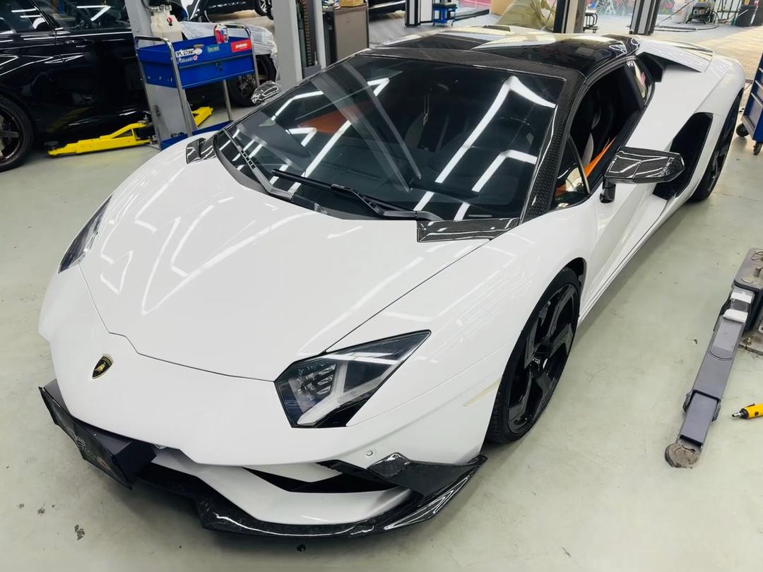 Carbon Fiber OEM Style Front Lip and Diffuser - Lamborghini Aventador LP740