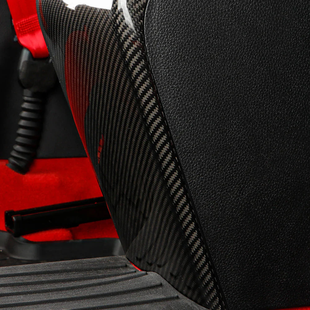 Carbon Fiber Armrest Rear Kick Protection Cover Trim - Honda Civic 11th Gen Type R FL5