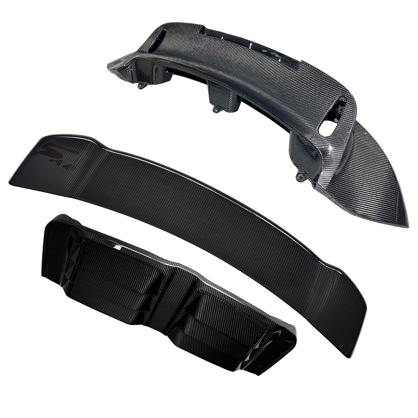 Prepreg Carbon Fiber Rear End DuckTail Spoiler Wing / engine cover Kit - Porsche 911 992 Turbo S