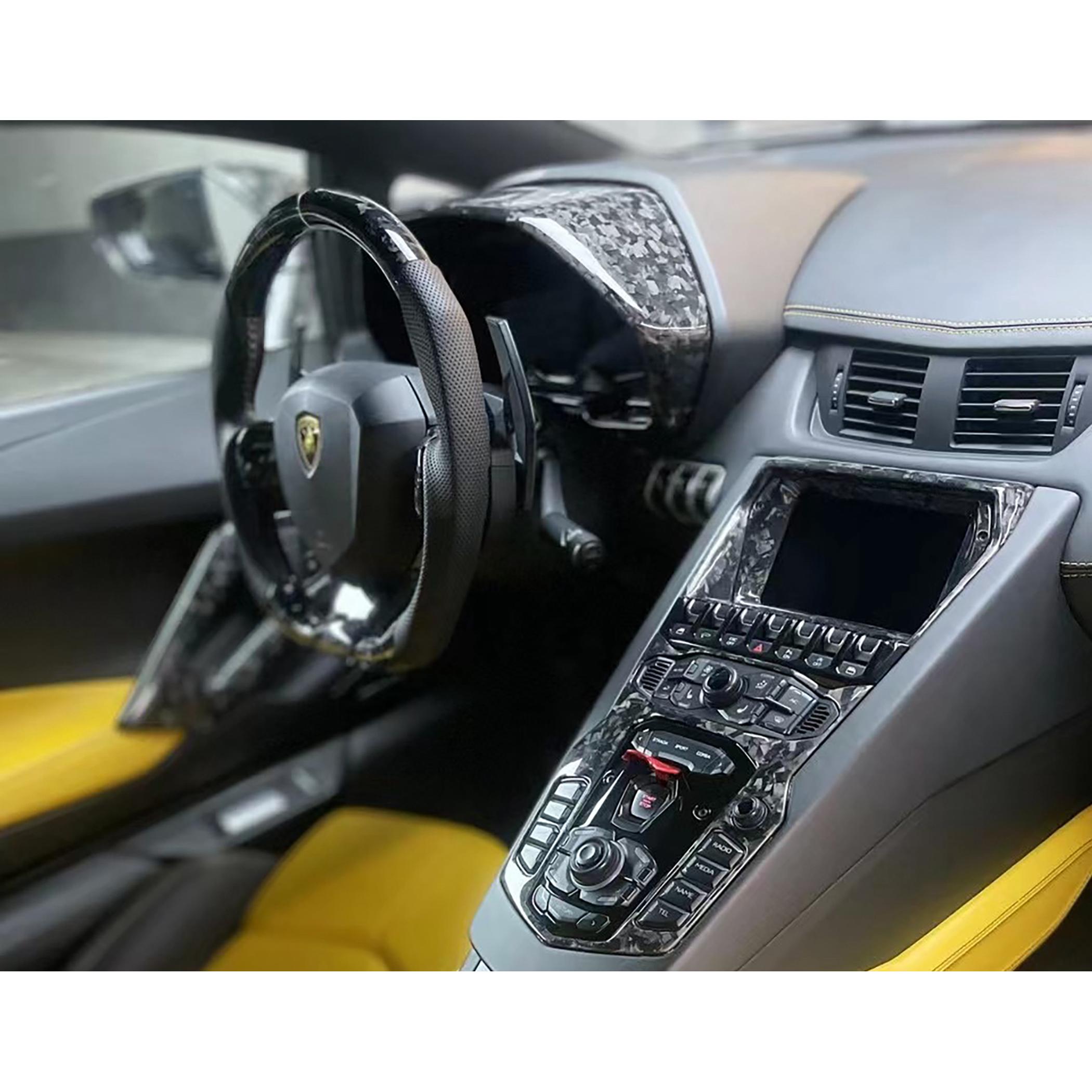 Dry Carbon Fiber Interior Trims Kit - Lamborghini Aventador LP700/LP720/LP750