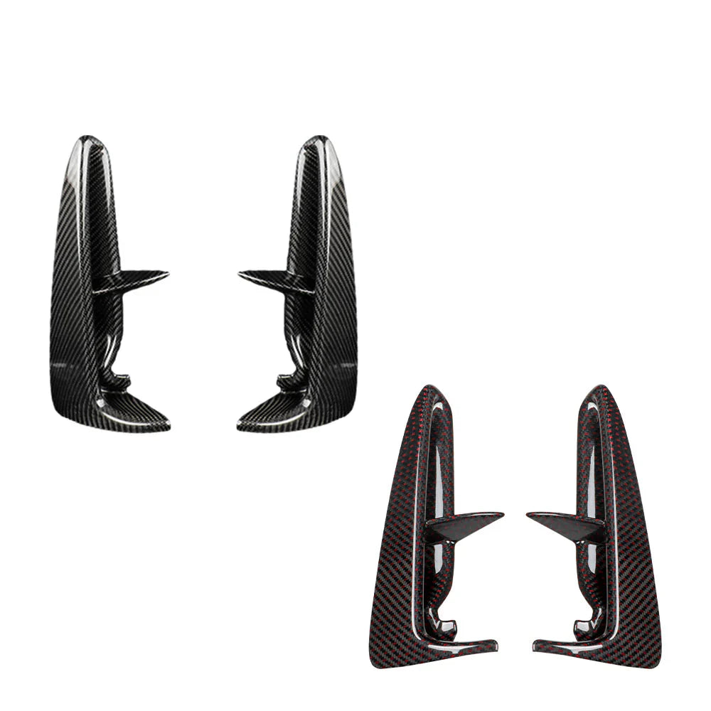 Carbon Fiber Front Bumper Vent Trim - Honda civic Type R FL5