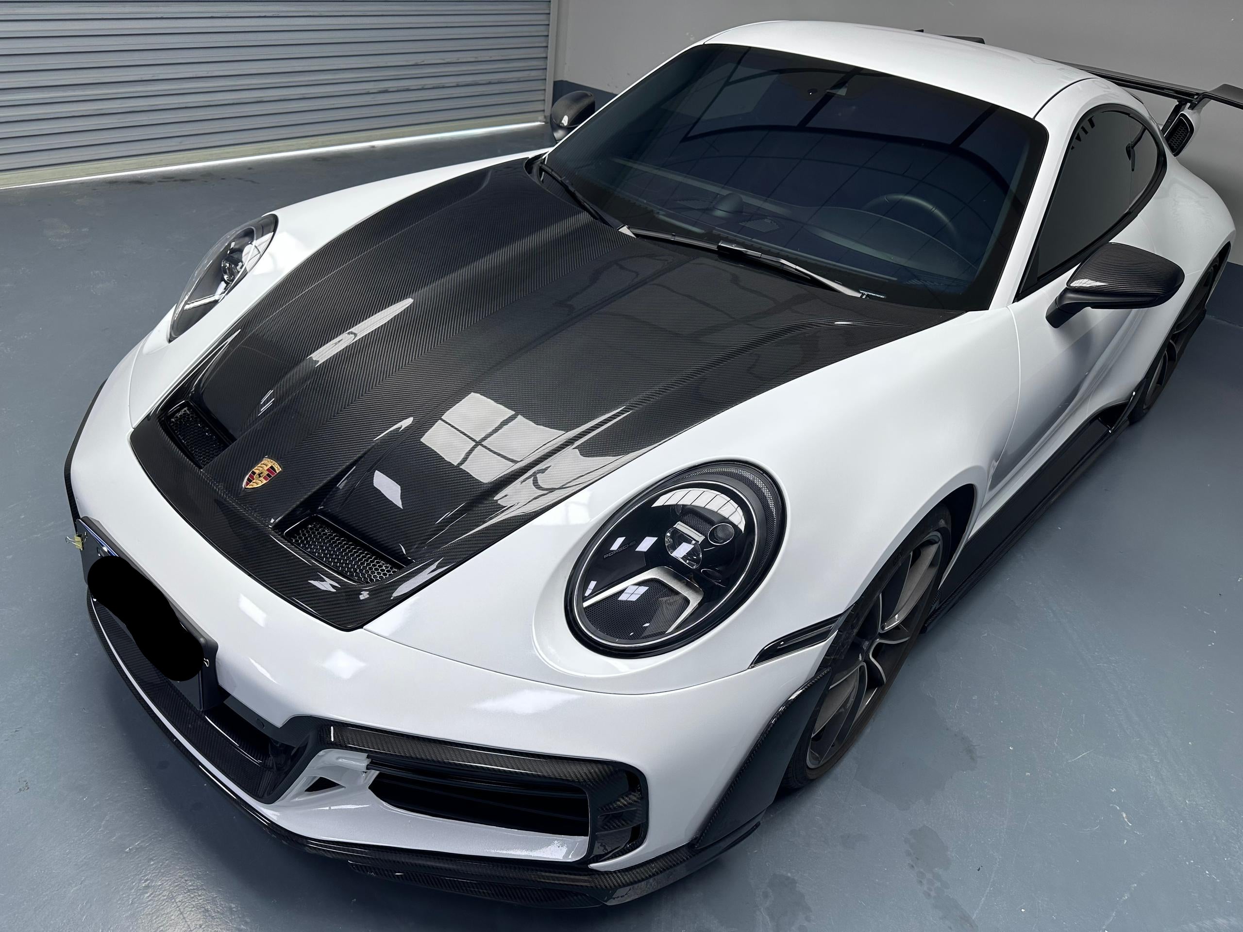 Prepreg Carbon Fiber Tec Style Front Hood Bonnet - Porsche 992 Carrera