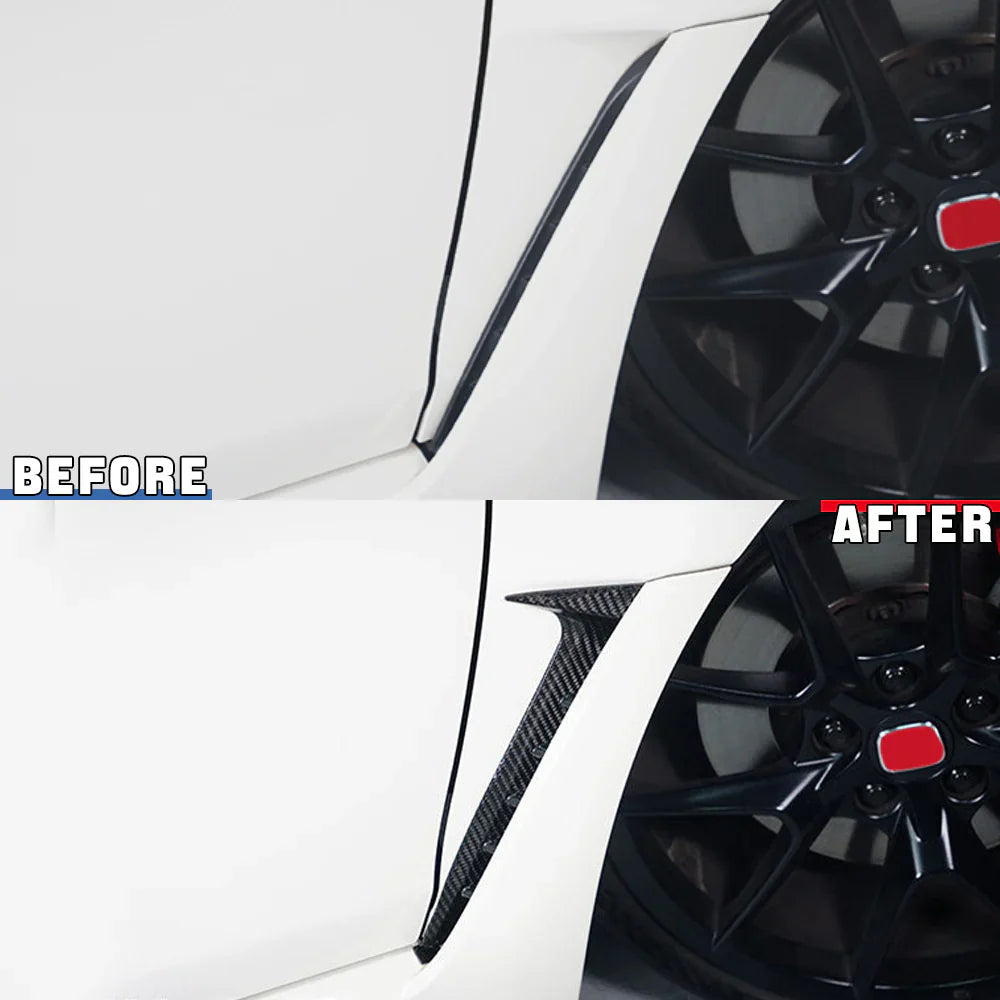 Carbon Fiber Side Fender Cover Trim - 11th Civic Type R FL5 2023+