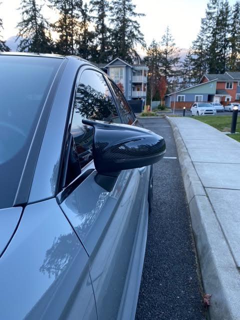 Audi Carbon Fiber M Style Mirror Caps A3/S3/RS3