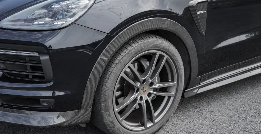Paktechz Dry Carbon Fiber Bodykit Fender Flares Wheel Arches Replacement Set - Porsche Cayenne 9Y0 Coupe 9Y3