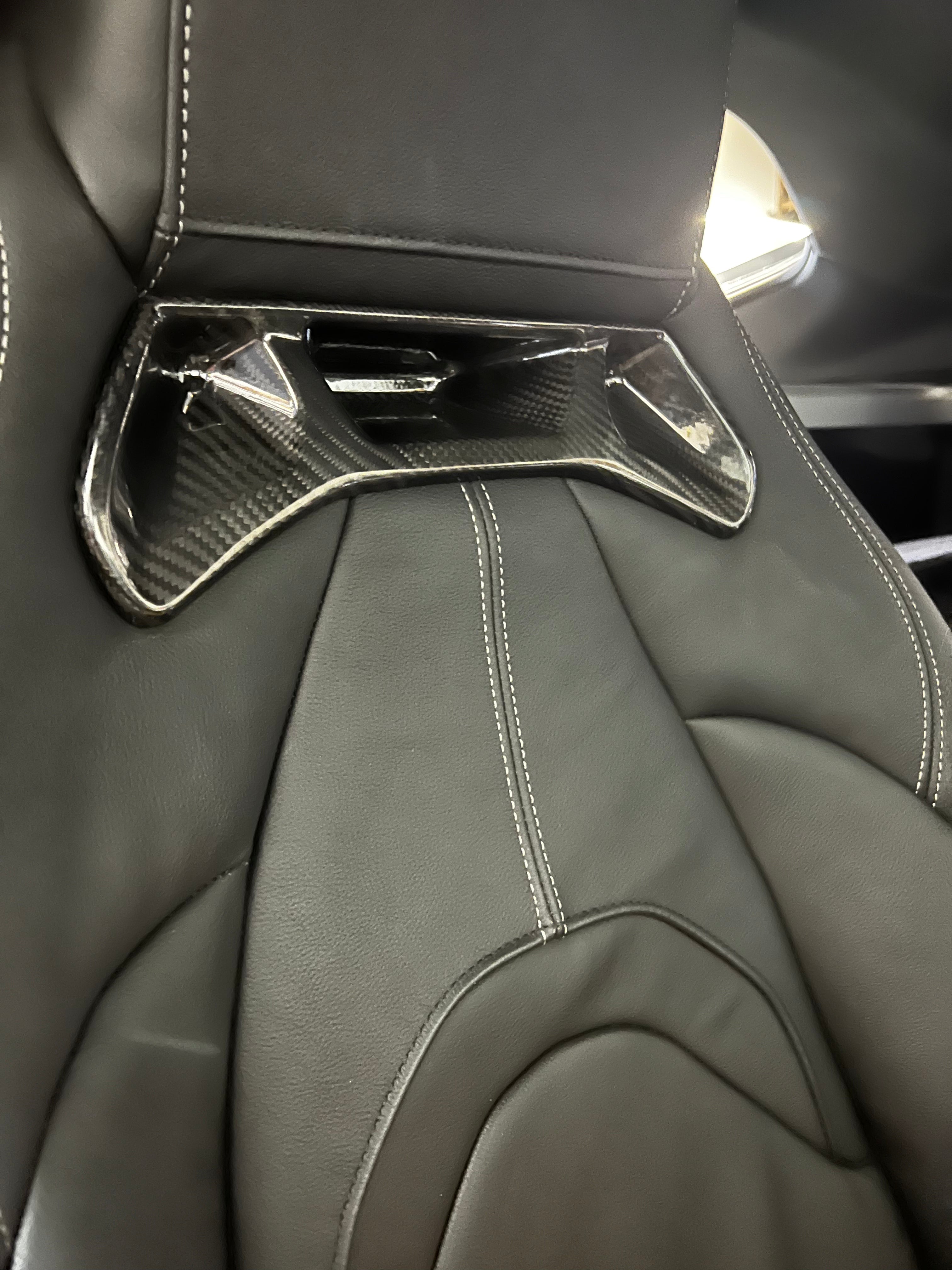 Toyota Supra MK5 Carbon Fiber Seat Trim