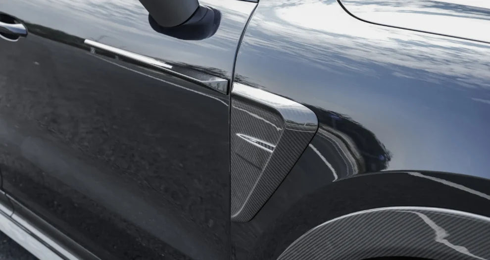 Paktechz Dry Carbon Fiber Parts Front Fender Trims - Porsche Cayenne Coupe Turbo 2018 - 2024