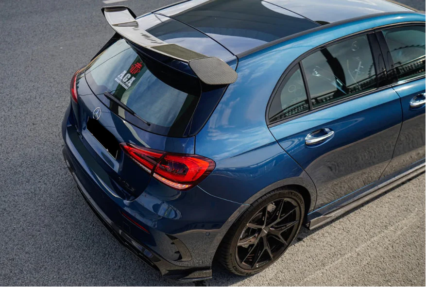 Paktechz Dry Carbon Fiber Roof Spoiler Wing - Mercedes Benz W177 a Class AMG A35 A45s Hatchback