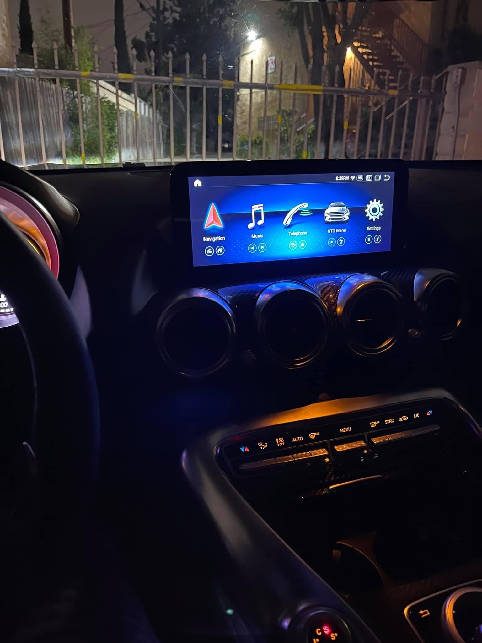 Mercedes AMG GT Apple Car Play Screen Upgrade