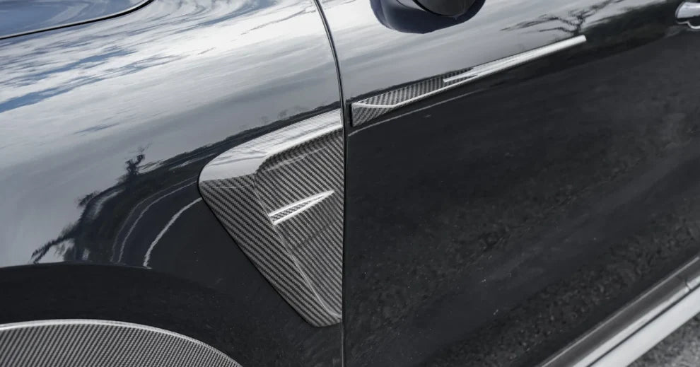 Paktechz Dry Carbon Fiber Parts Front Fender Trims - Porsche Cayenne Coupe Turbo 2018 - 2024