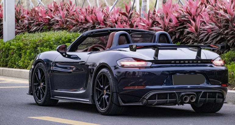 Prepreg Carbon Fiber Rear Wing -  Porsche 718 Boxster 2016 - 2024