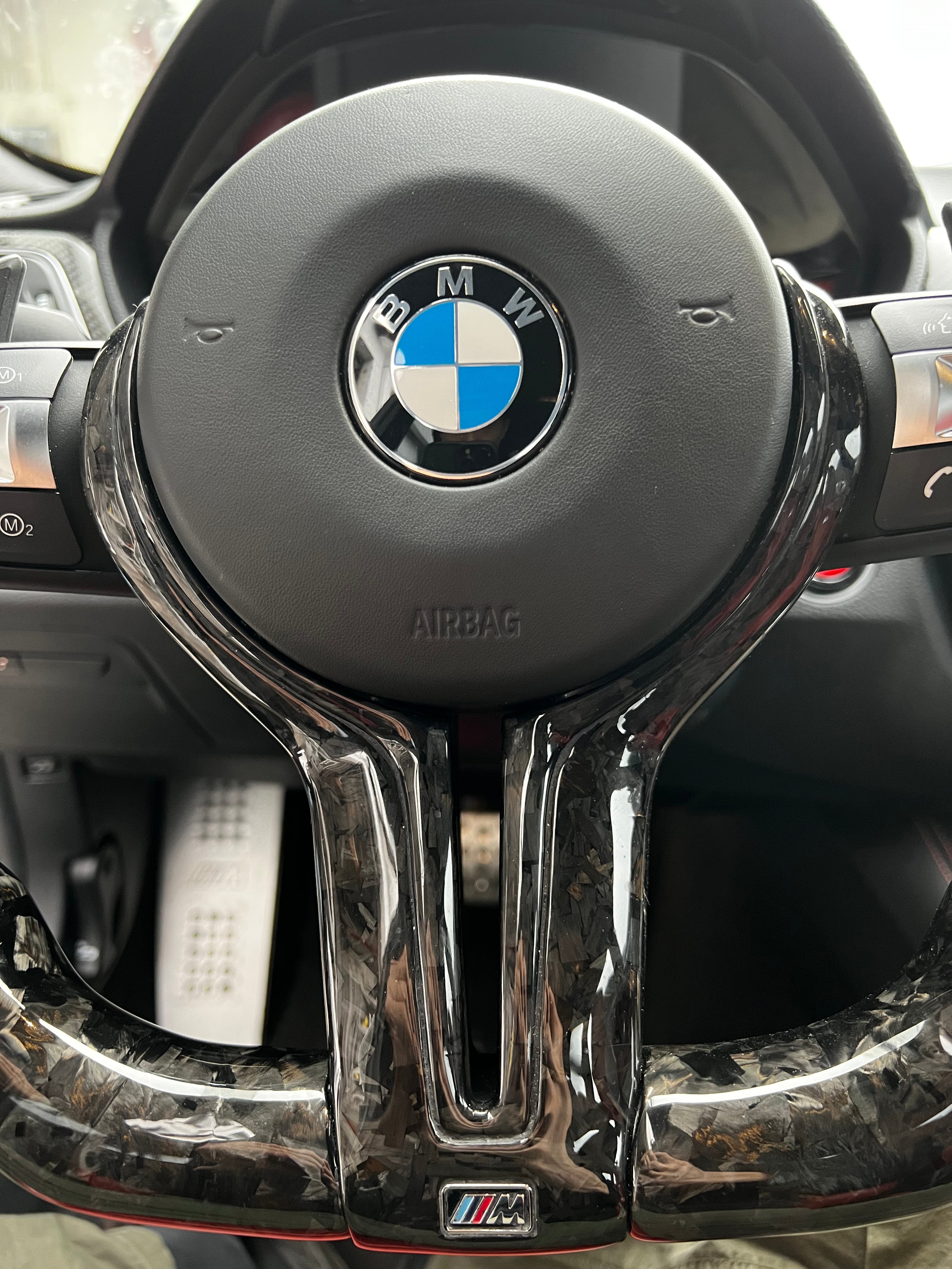 Carbon Fiber Steering Wheel Trim