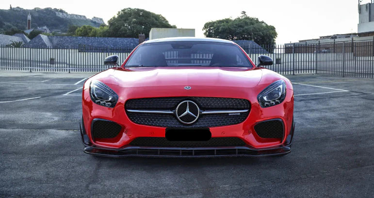 Prepreg Carbon Fiber Front Bumper Canard - Mercedes Benz AMG GT GTS C190 2014 - 2017