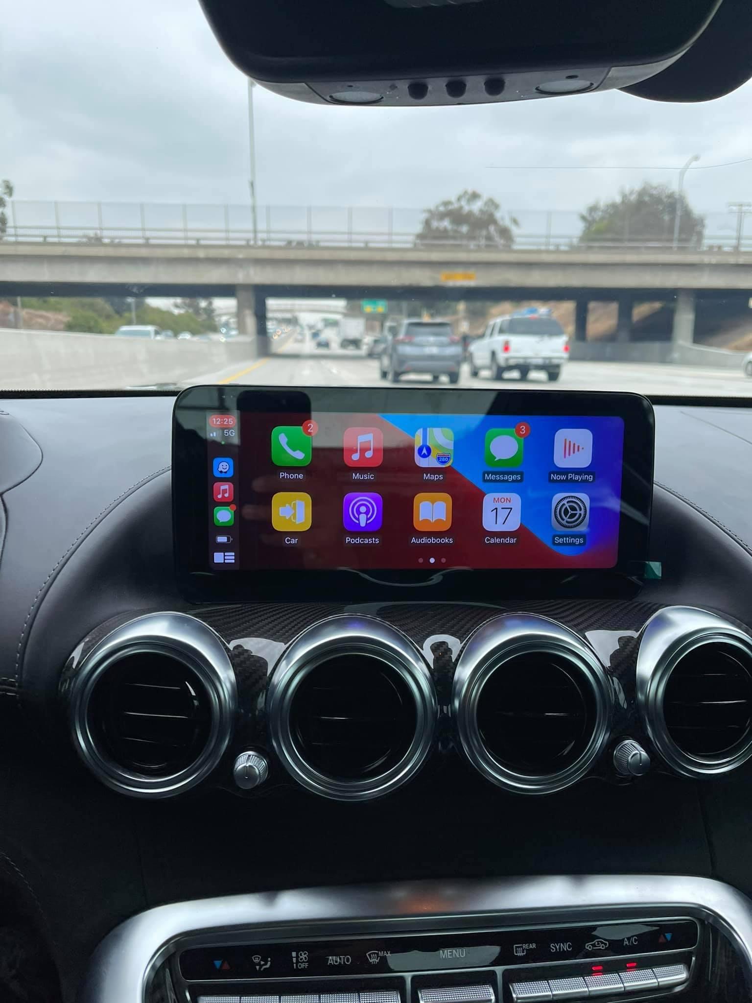 Mercedes AMG GT Apple Car Play Screen Upgrade