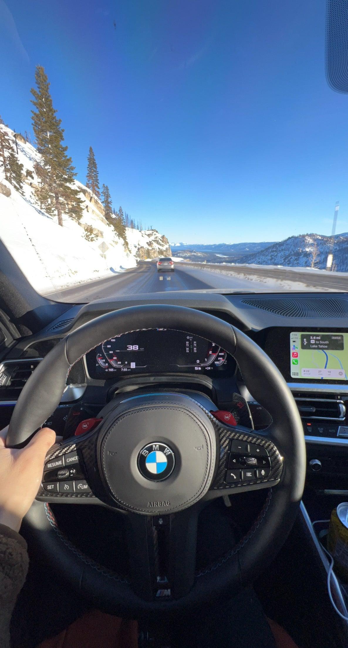 Carbon Fiber Steering Wheel Trim