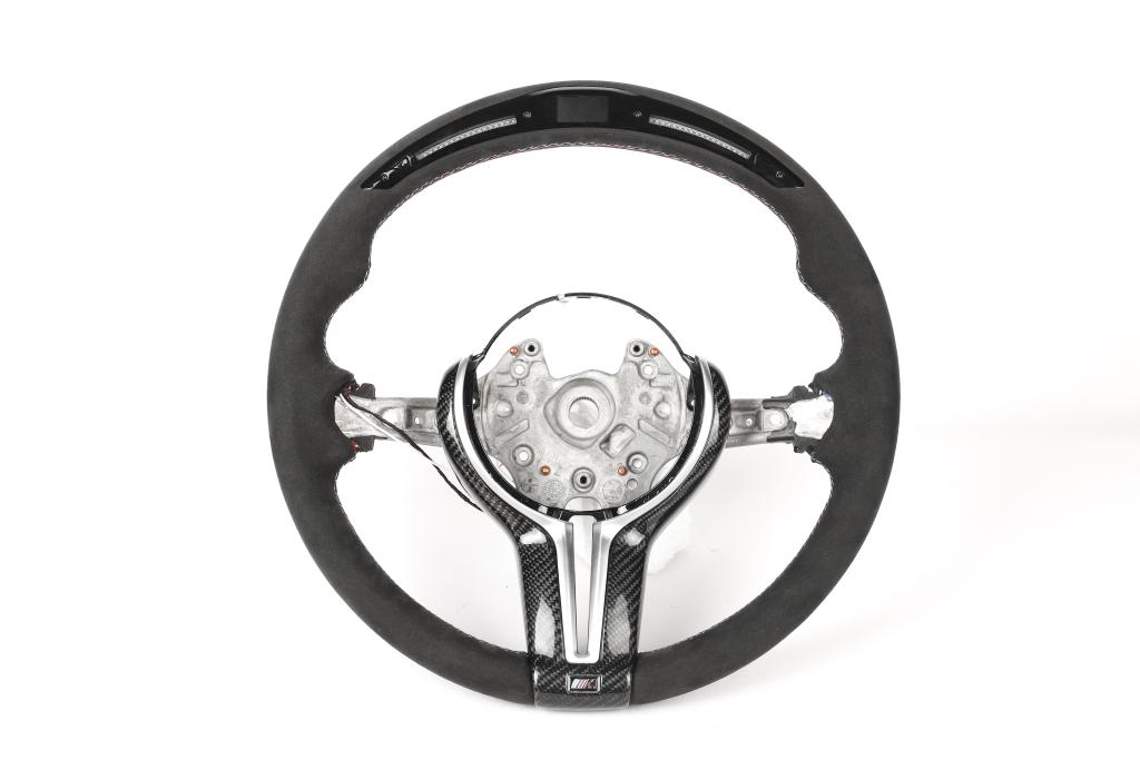 M Performance Carbon Fiber Full Alcantara Steering Wheel w/ LED- BMW F Chassis