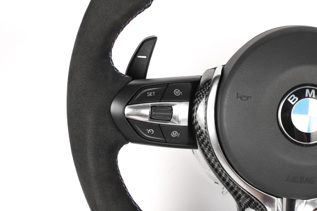 M Performance Carbon Fiber Half Alcantara Steering Wheel w/ LED- BMW F Chassis