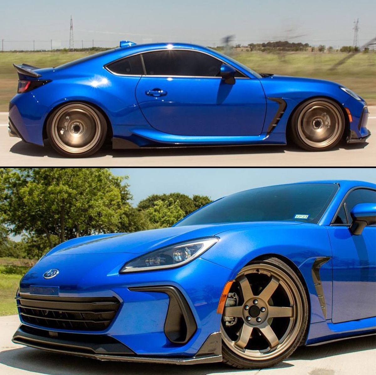 STI Style Carbon Fiber Front Lip - Subaru BRZ