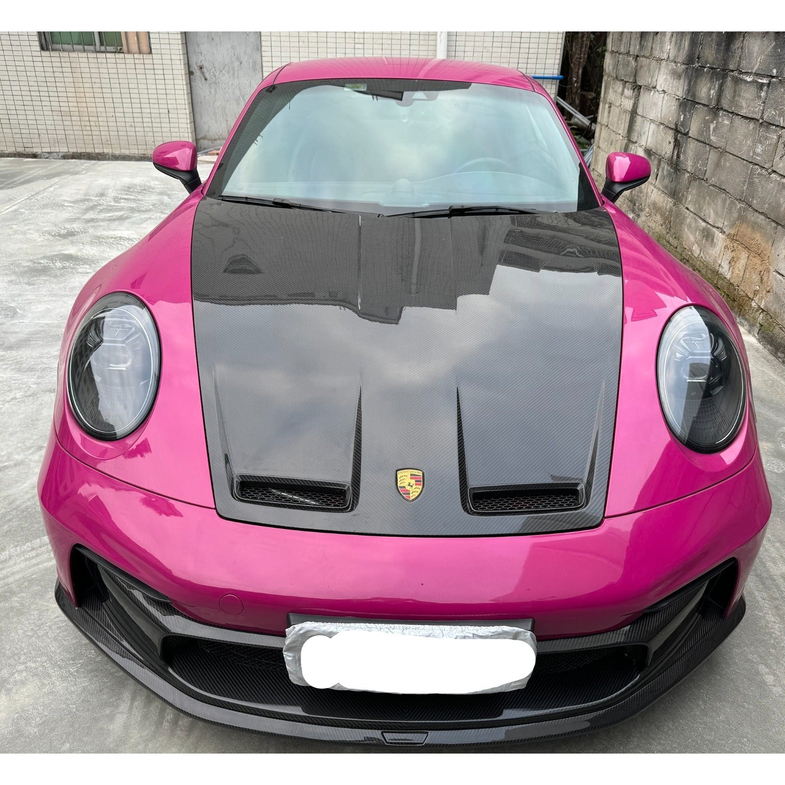 Dry Carbon Fiber GT3 Style Hood Bonnet  -  Porsche 911 Carrera S GT3