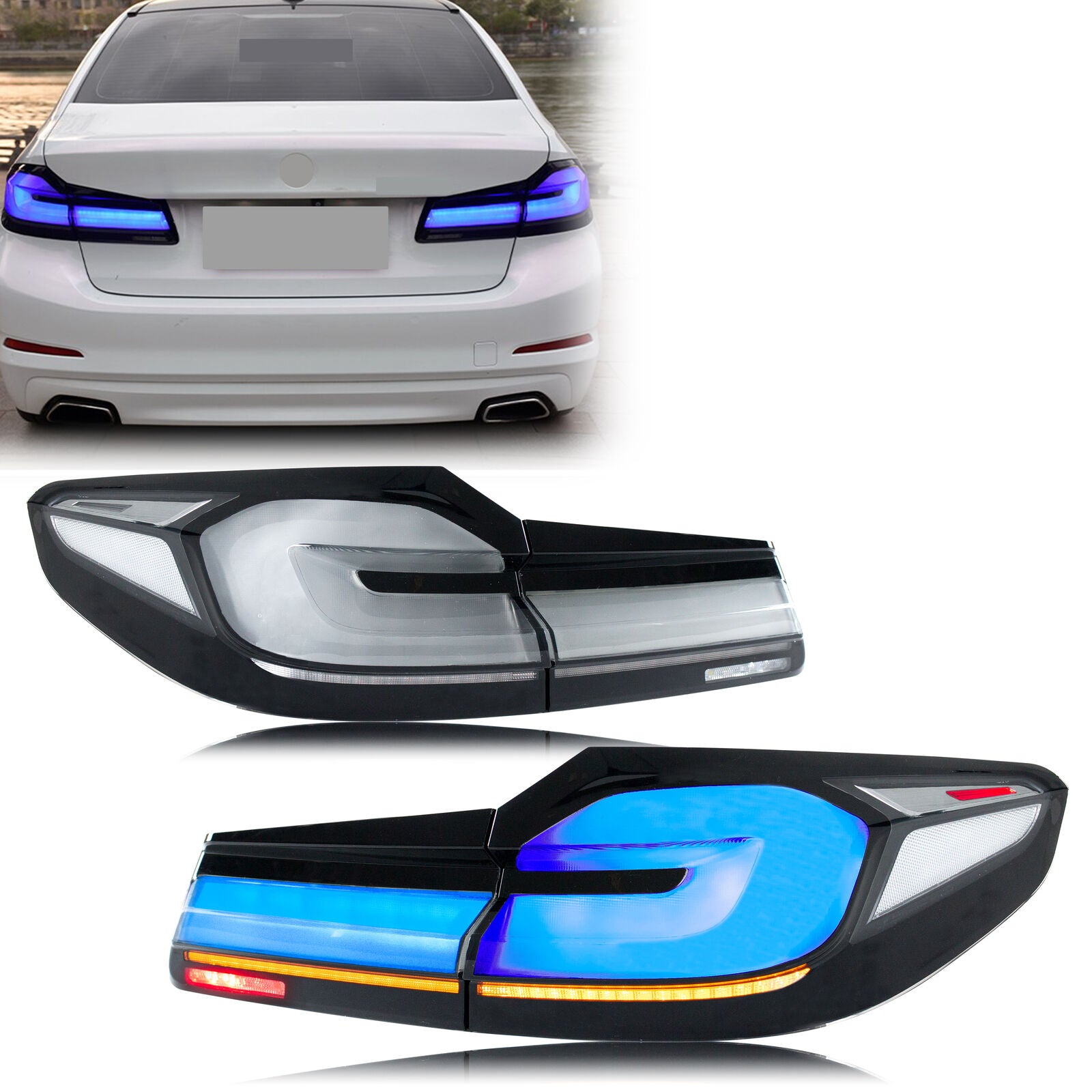 LCI Style Sequential LED Taillights - BMW F90 M5 & G30 5 Series