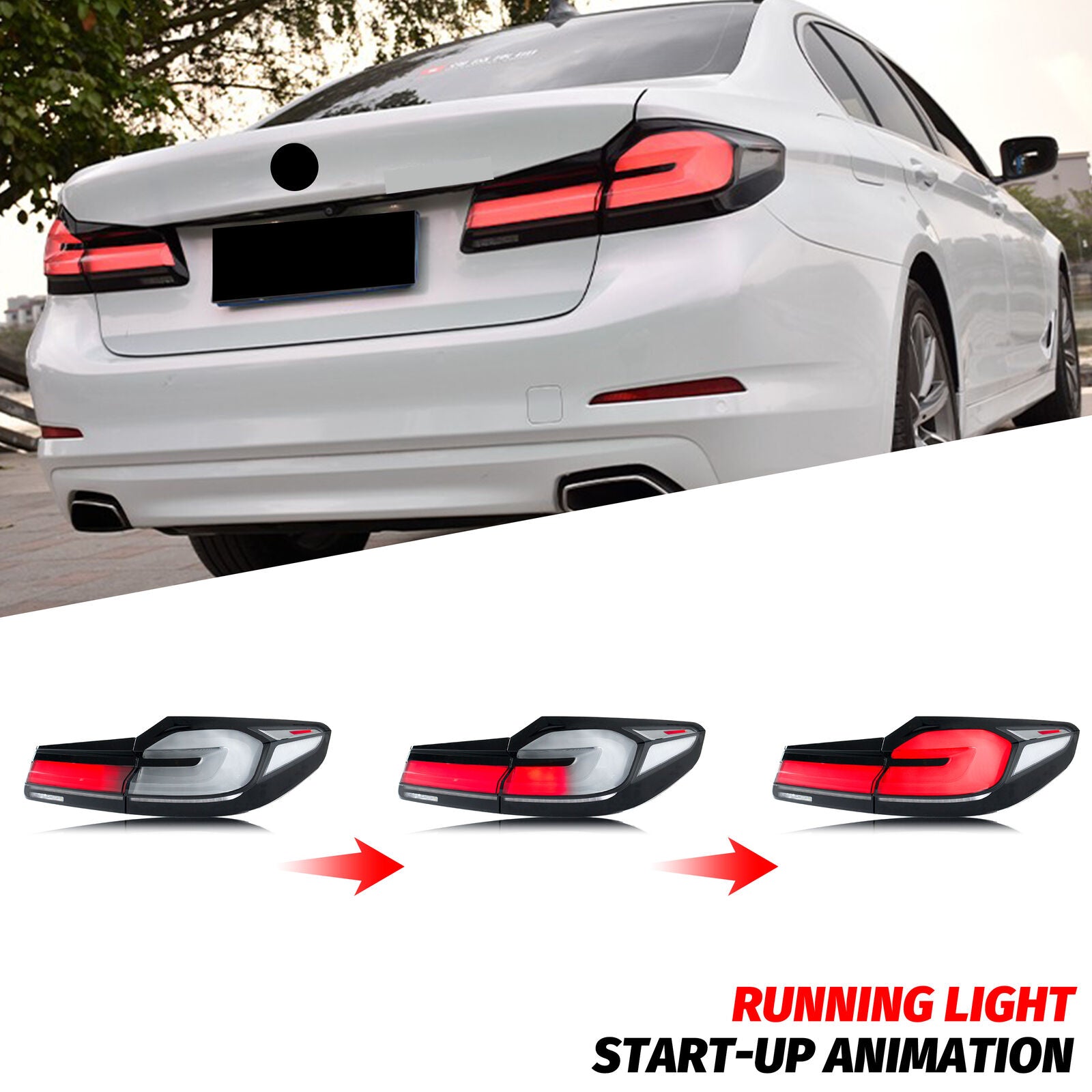 LCI Style Sequential LED Taillights - BMW F90 M5 & G30 5 Series