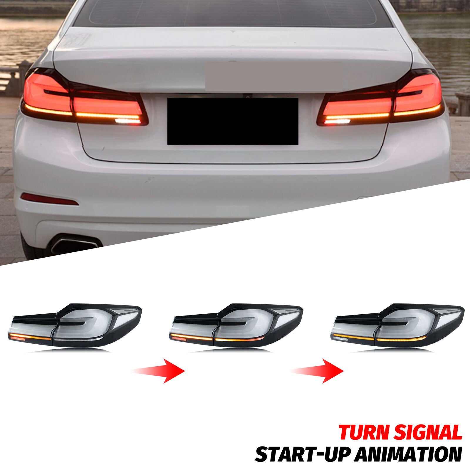 LCI Style Sequential LED Taillights - BMW F90 M5 & G30 5 Series