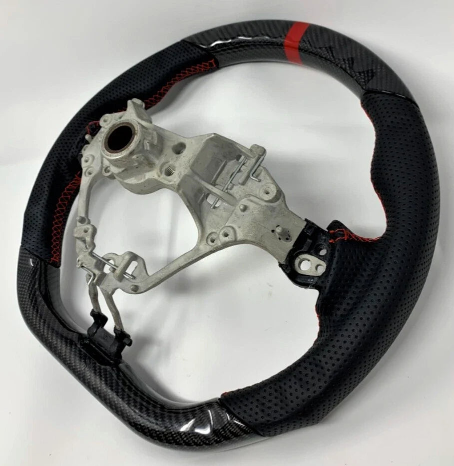 Carbon Fiber Steering Wheel w/ Red accents - 17-25 TOYOTA 86 GR86 BRZ
