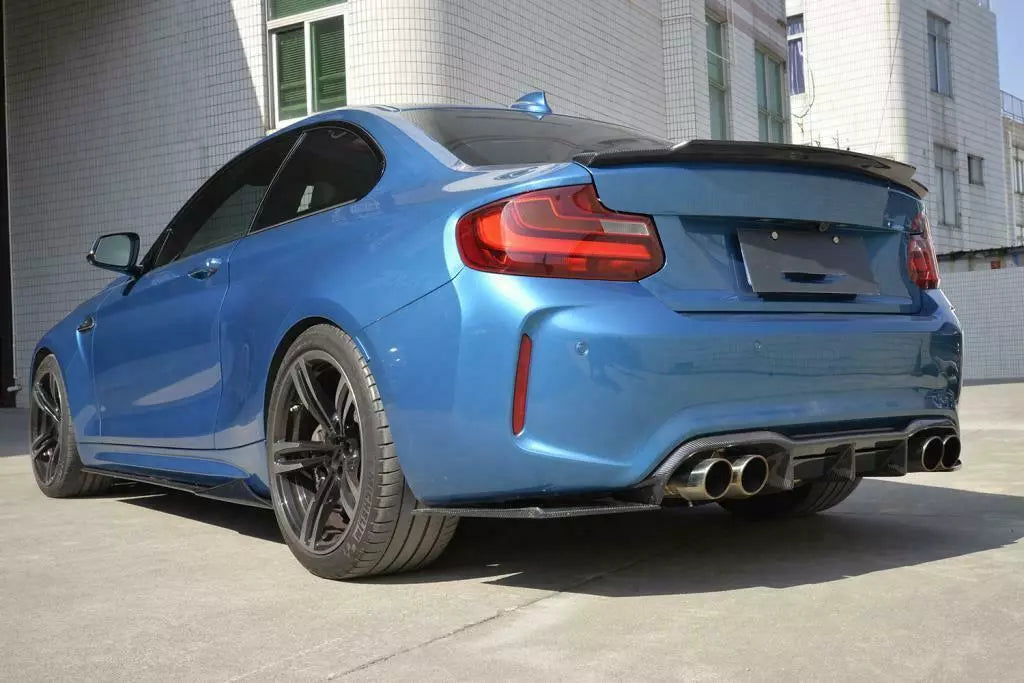 MT Style Carbon Fiber Rear diffuser - 2017-2021 BMW F87 M2 | CARBON ...