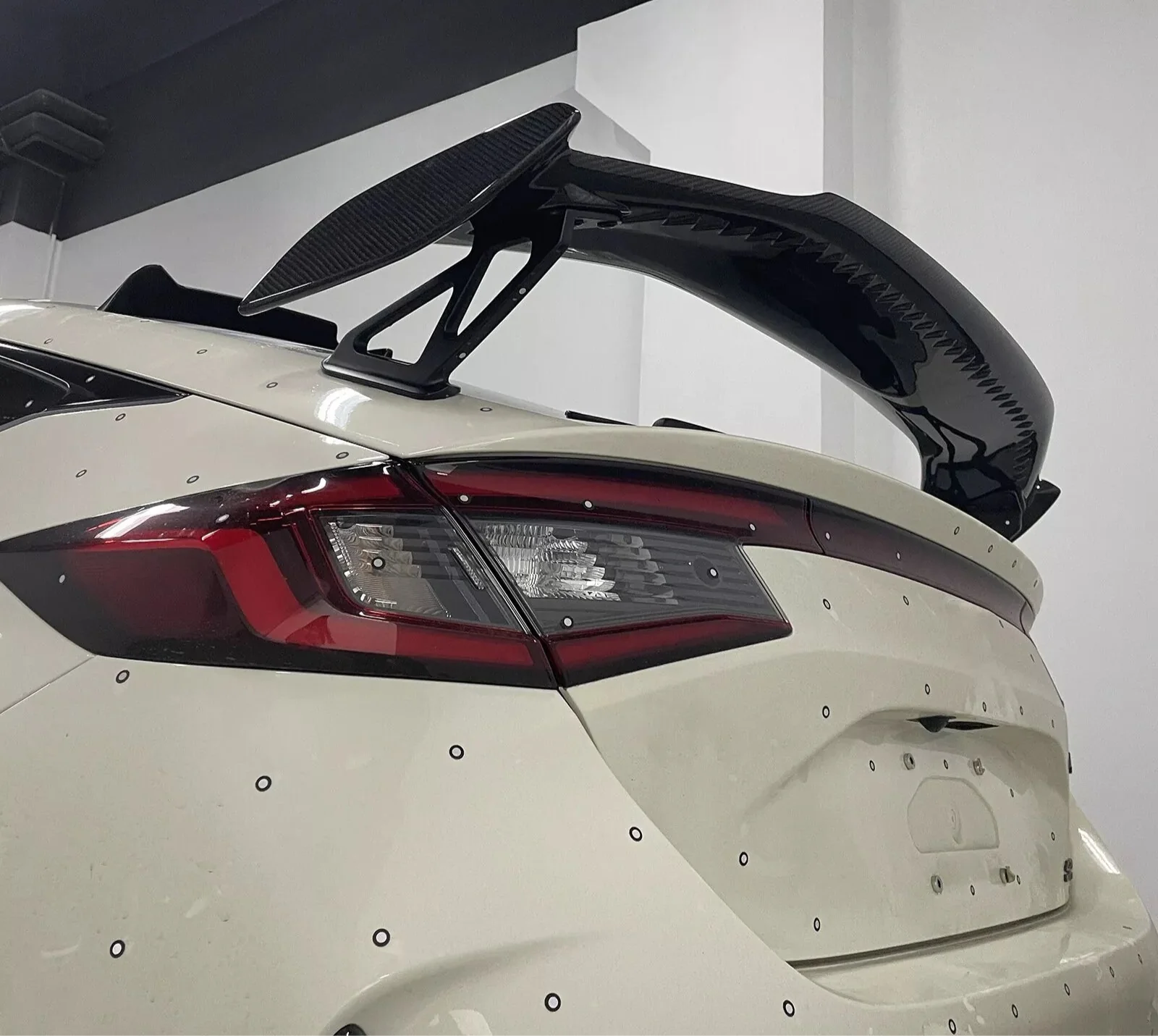 Carbon Fiber Highkick Rear Trunk Spoiler Wing - Honda Civic Type R