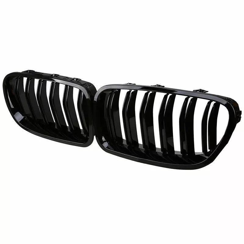 Gloss Black Dual Slat Front Kidney Grille - BMW F10 / F11 M5