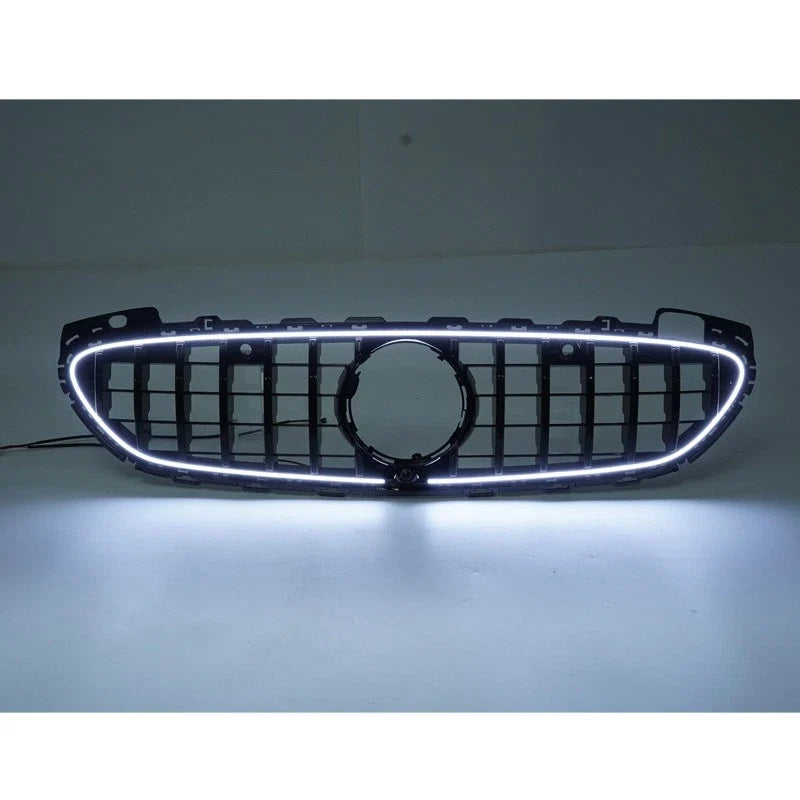 Gloss Black GTR Style w/LED Front Grille replacement -  Mercedes Benz C-class W206 S206