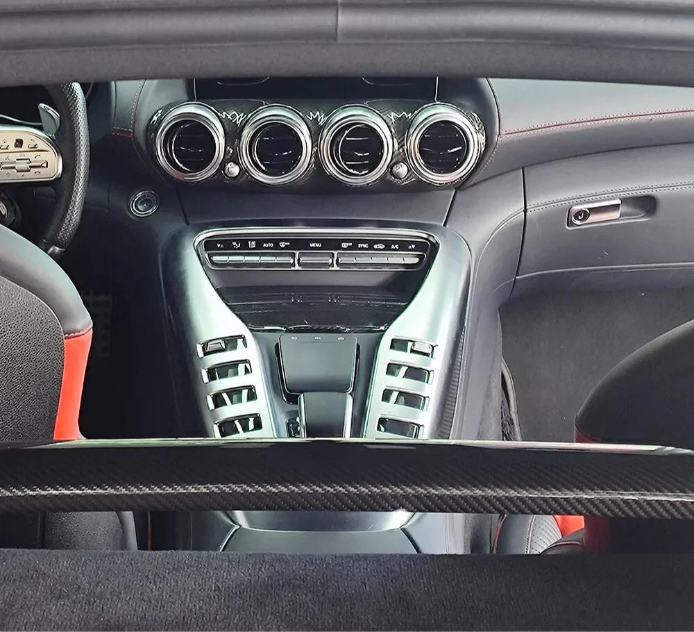 Carbon Fiber Rear Strut Bar Cover Trim - Benz AMG GT GTR GTS 2019-2023