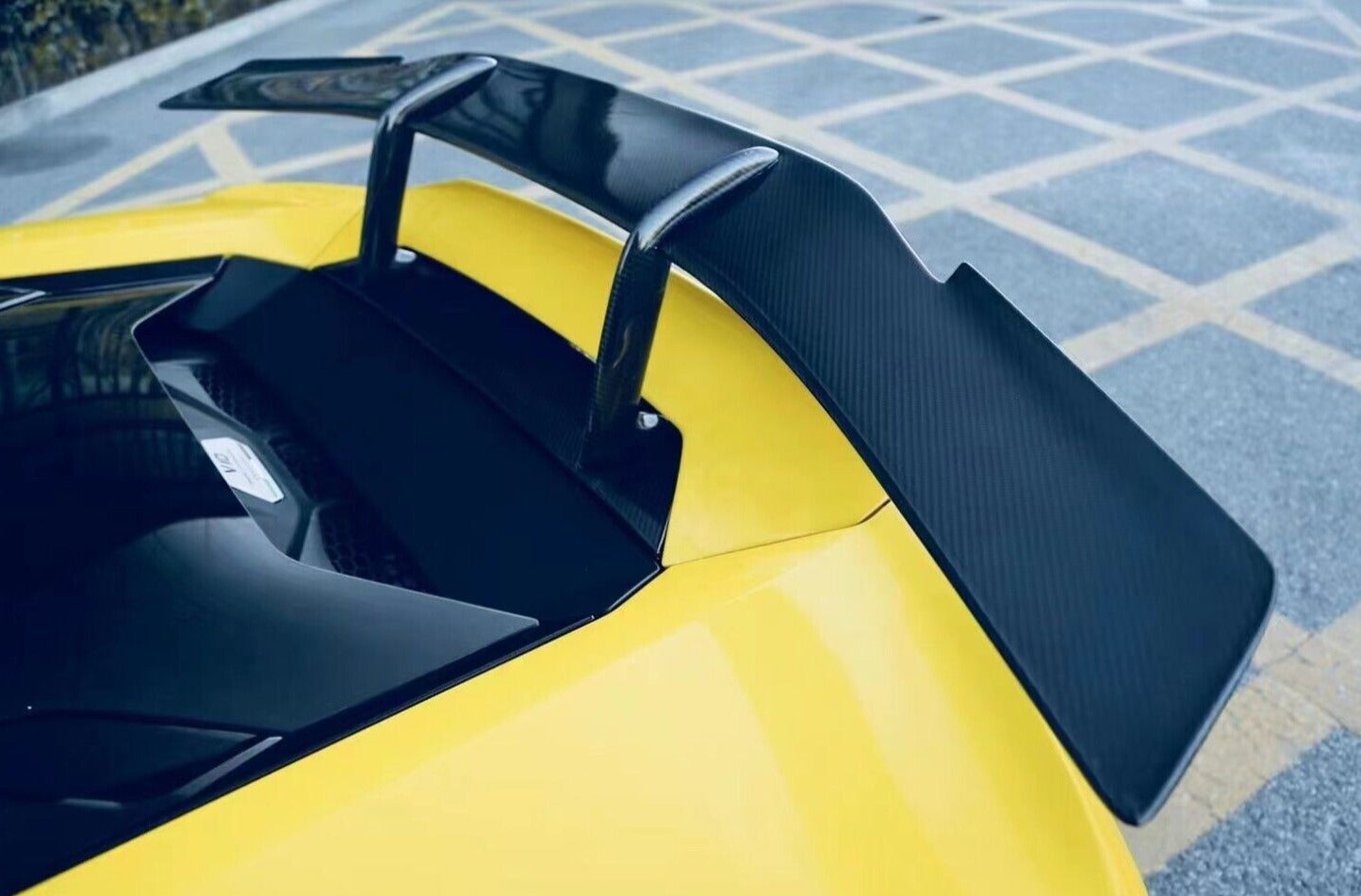 N style Carbon Fiber Rear Trunk Spoiler Wing - Lamborghini Huracan LP580/LP610/EVO