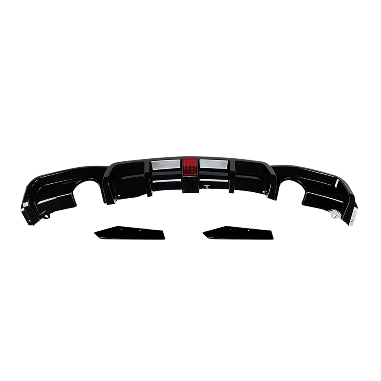 Gloss Black Rear Diffuser w/ LED - BMW 2013-2019 F30 3 Series M Sport