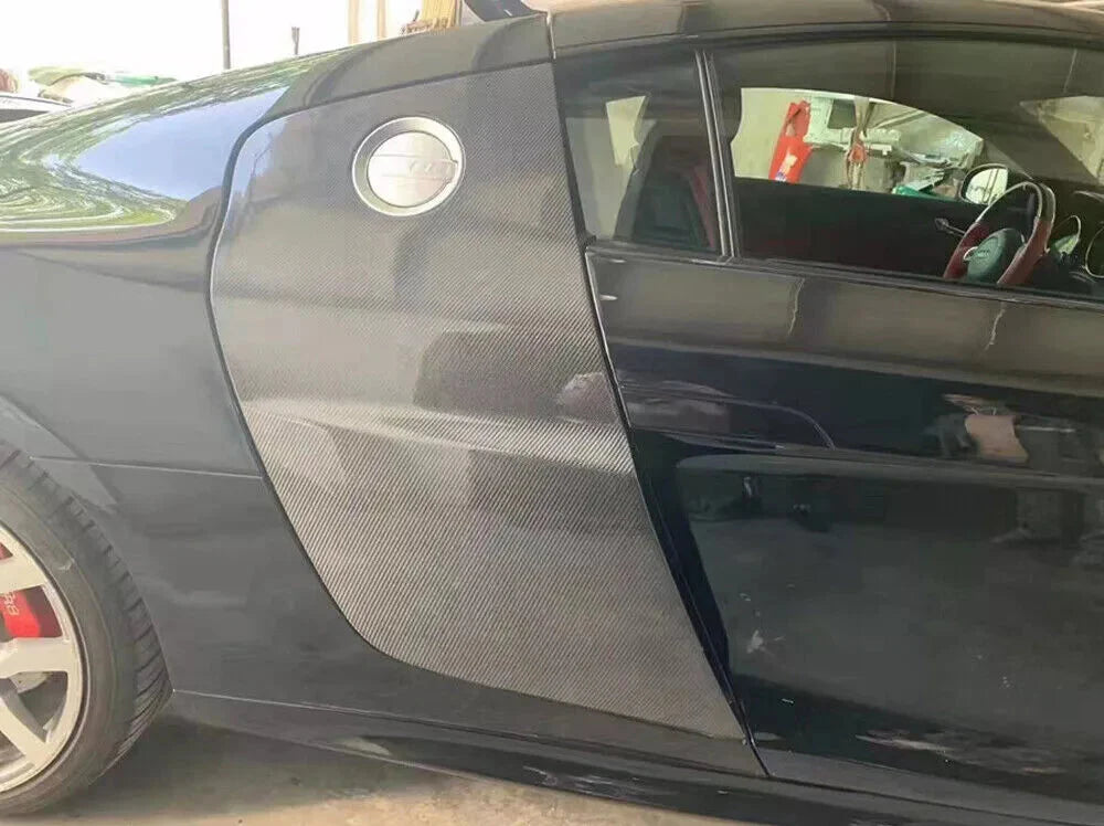 Carbon Side Door Fenders Blade Trims Panel - Audi R8 V8 V10 Coupe 2008-15