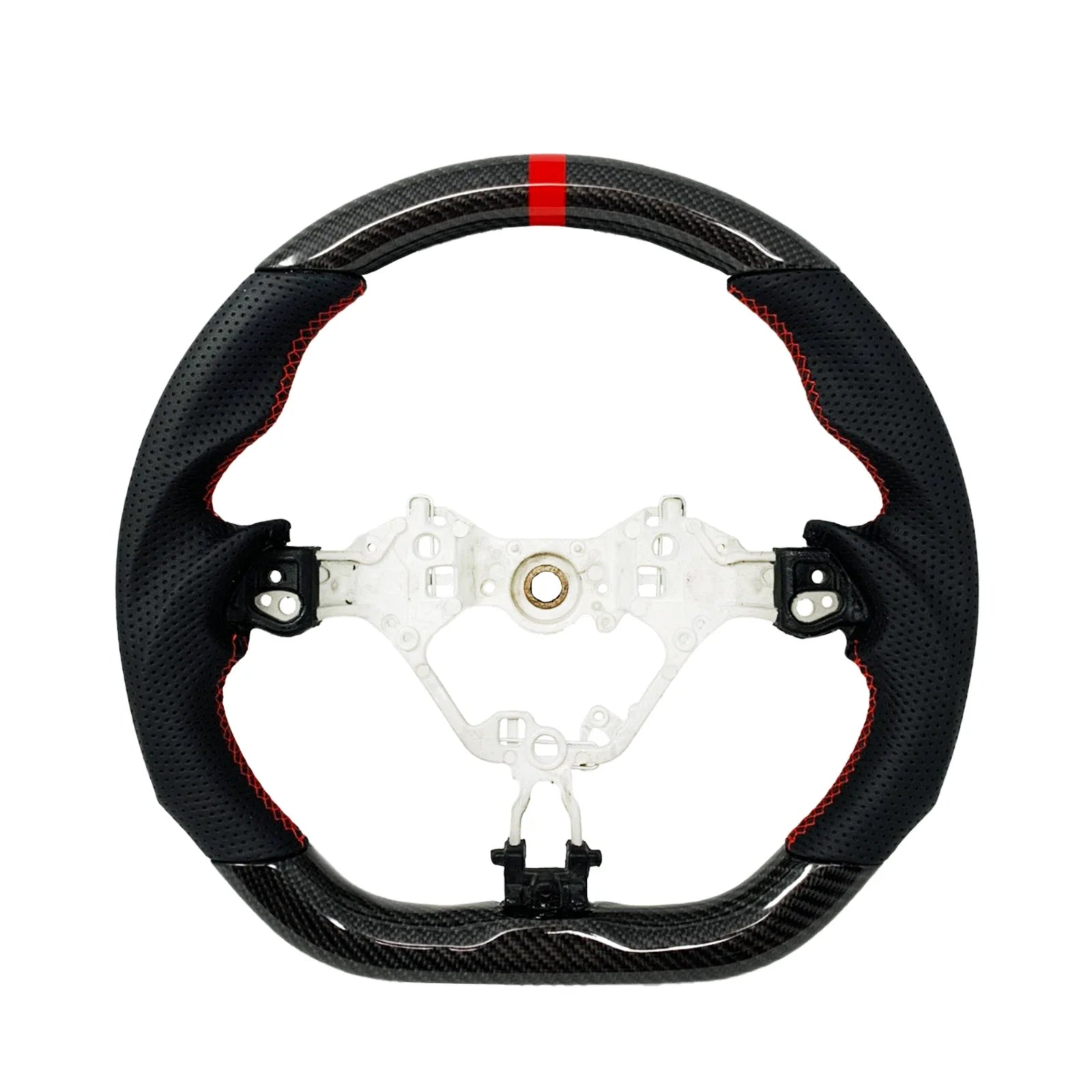 Carbon Fiber Steering Wheel w/ Red accents - 17-25 TOYOTA 86 GR86 BRZ