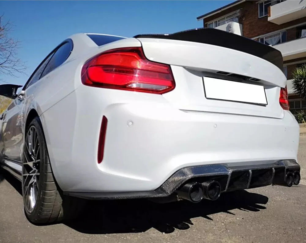 V-Style Carbon Fiber Rear Diffuser - BMW F87 M2 & M2C