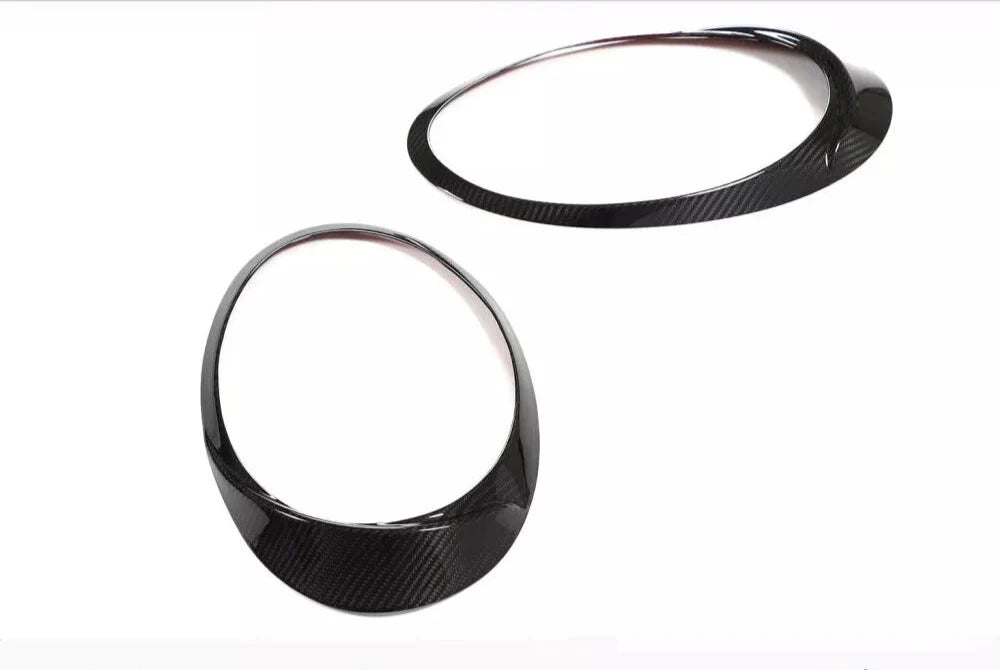 Carbon Fiber Headlight Eyebrows Eyelids Covers - Porsche 911 992 2019 - 2022