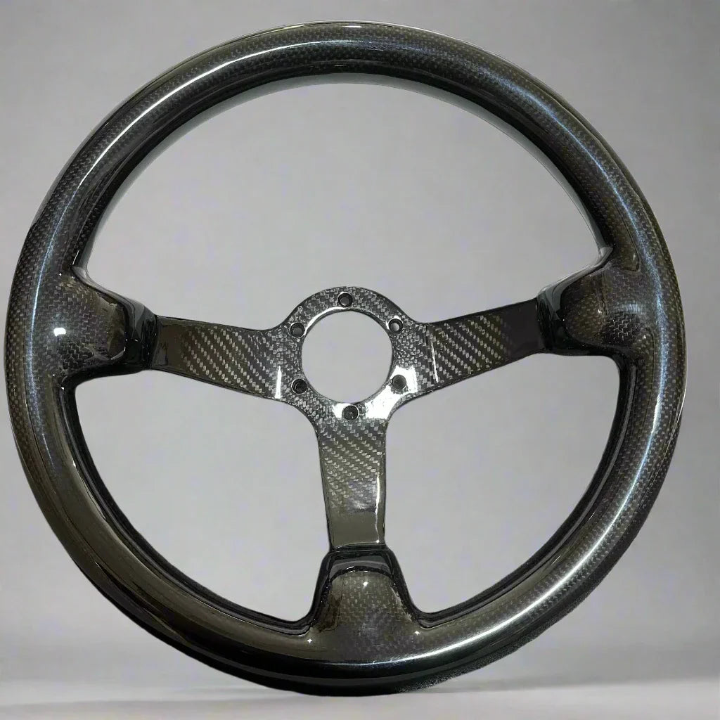 Full Carbon Fiber Deep Dish Racing Steering Wheel