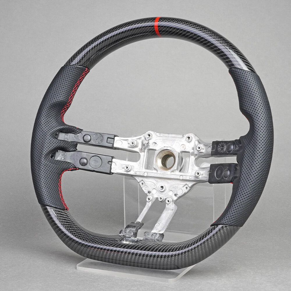 Carbon Fiber Steering Wheel Core w/ red accents -  Mercedes-Benz C63 S63 S65 GLA35 AMG 21-24