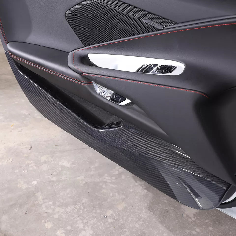 Carbon Fiber/ABS Car Door Anti Kick Panel Cover V2 - Corvette C8 2020-2024