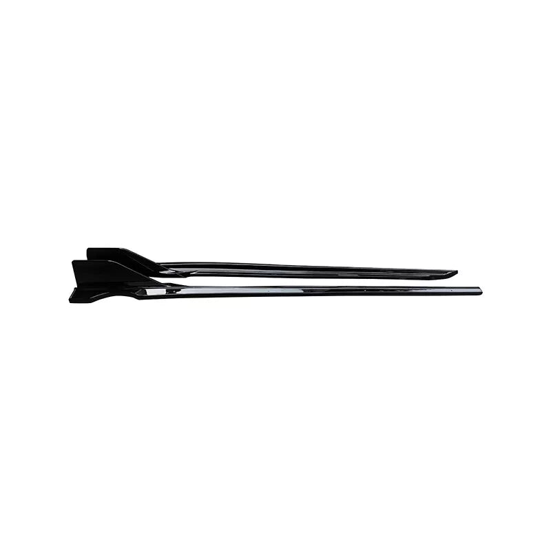 Gloss Black Side Skirt Extensions-  19-25 BMW G05 X5 M Sport