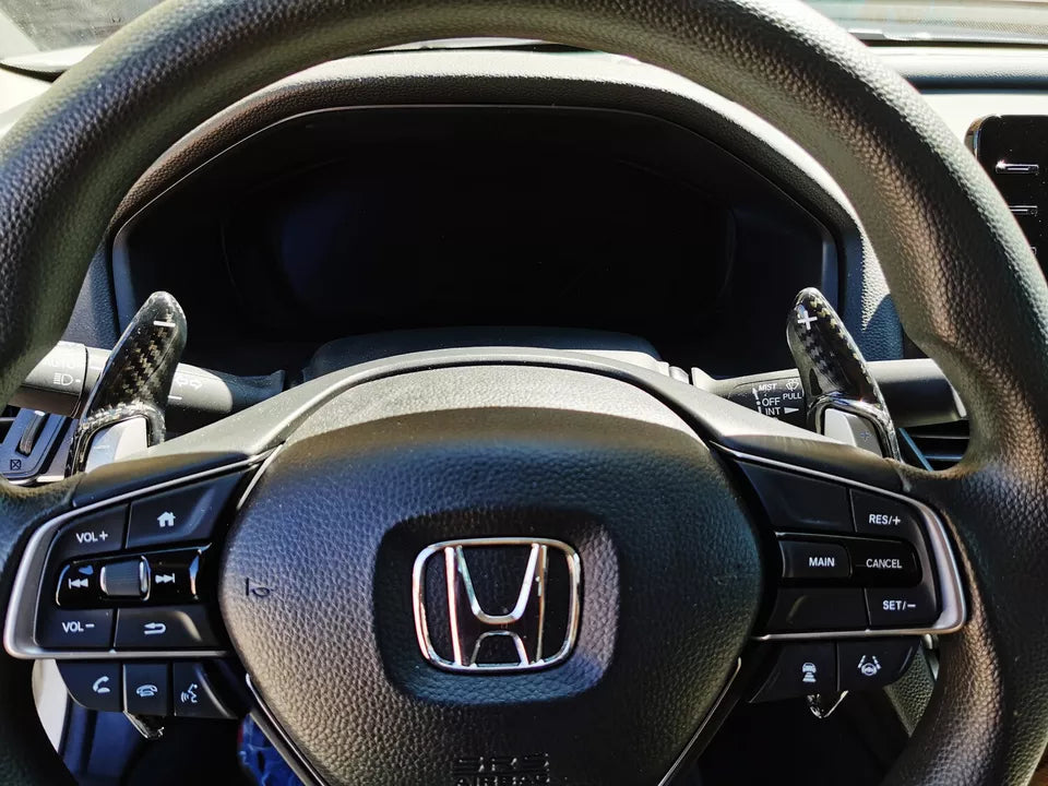 Carbon Fiber Steering Wheel Paddle Shifter Extension - Honda Accord/ Civic