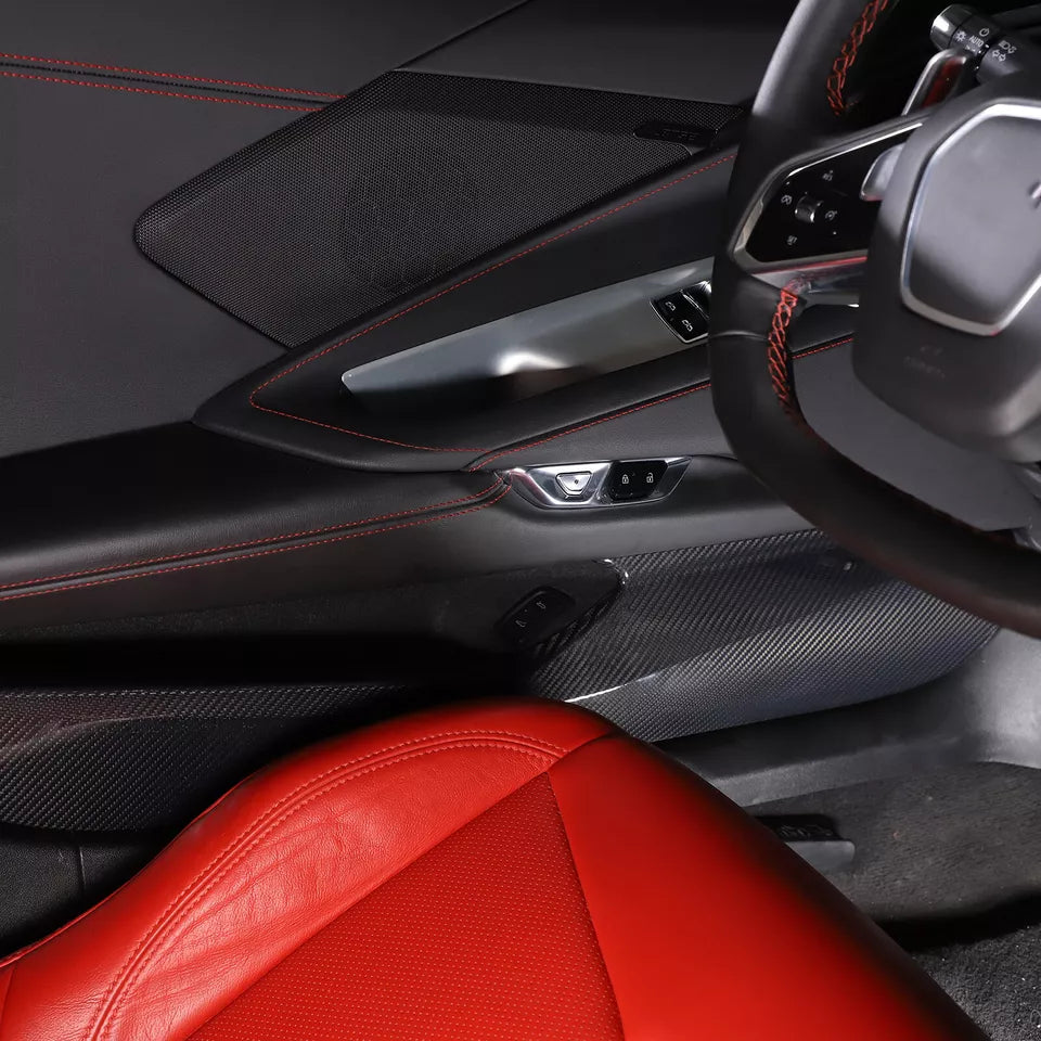 Carbon Fiber/ABS Car Door Anti Kick Panel Cover V2 - Corvette C8 2020-2024